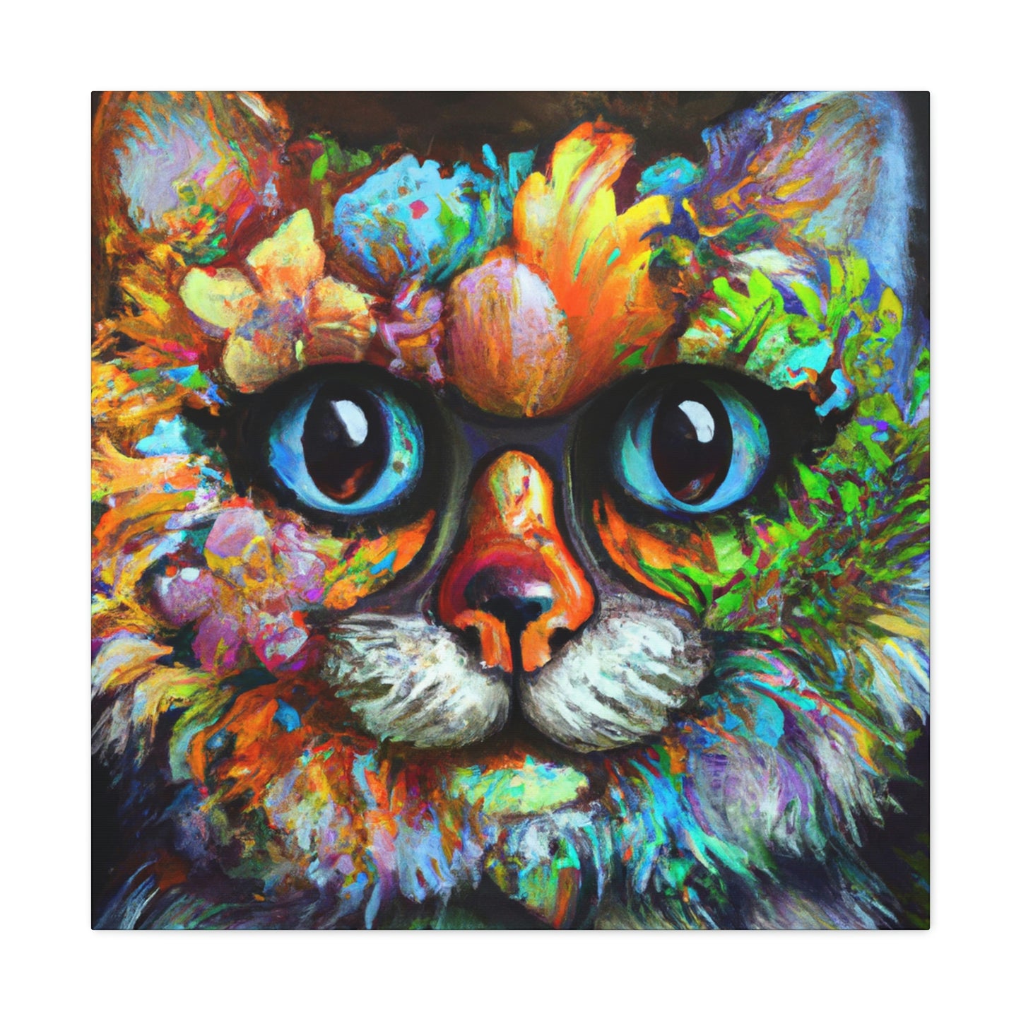 Blissful Cat - Canvas