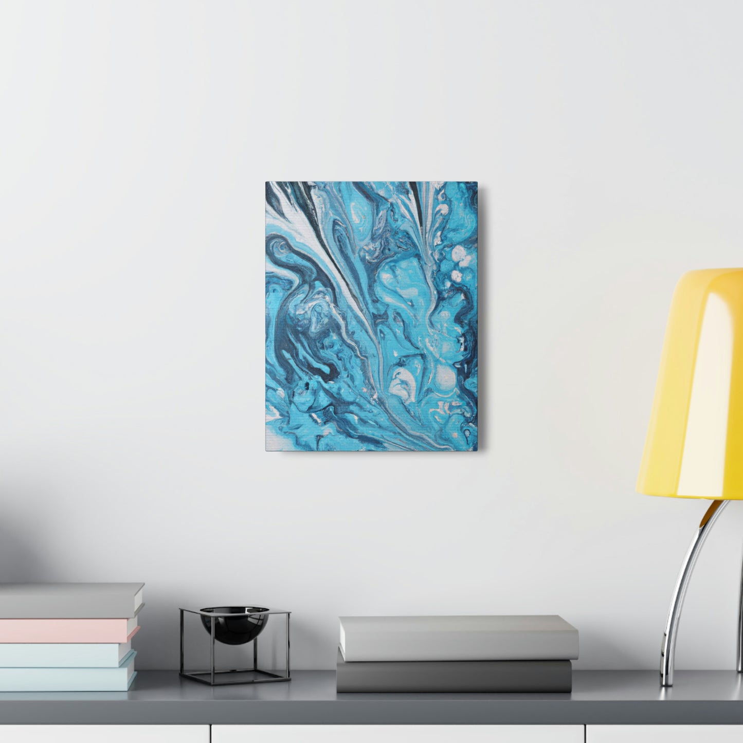 Aqua Swirl. - Canvas
