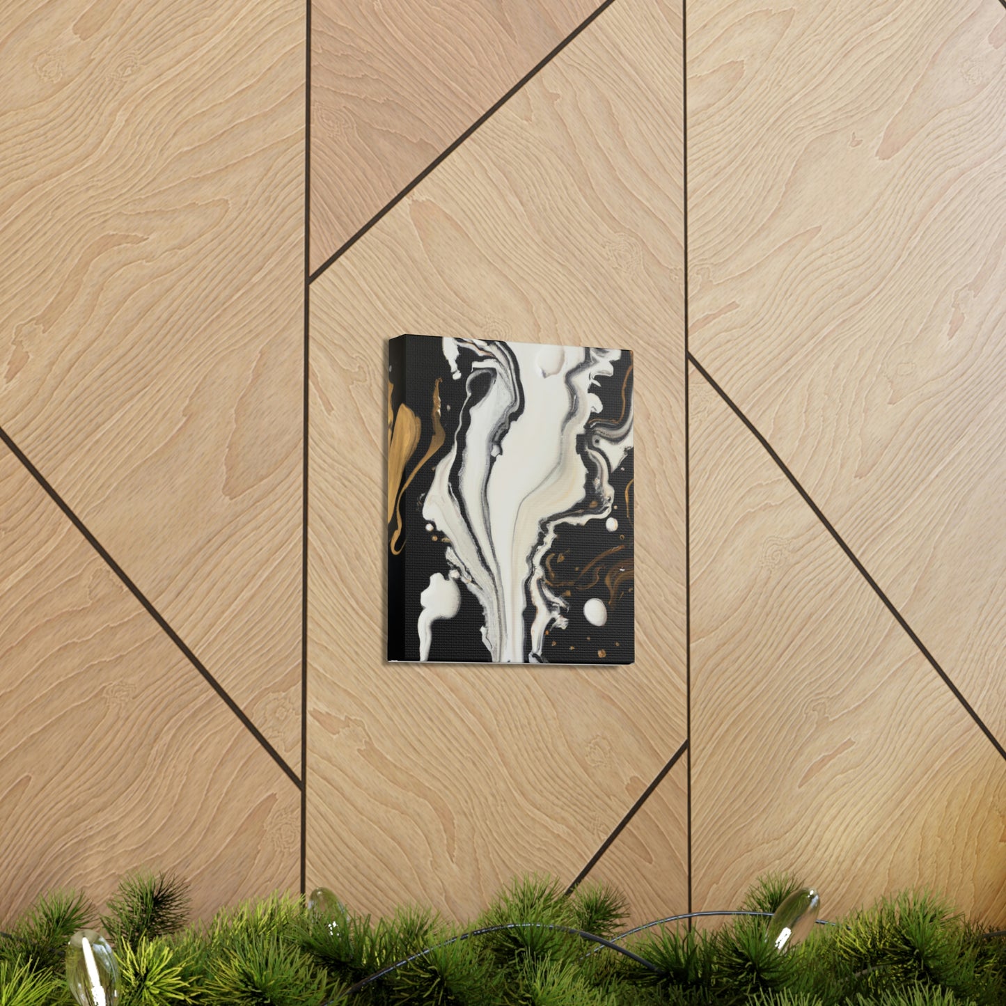 Gold Splash Galaxy. - Canvas