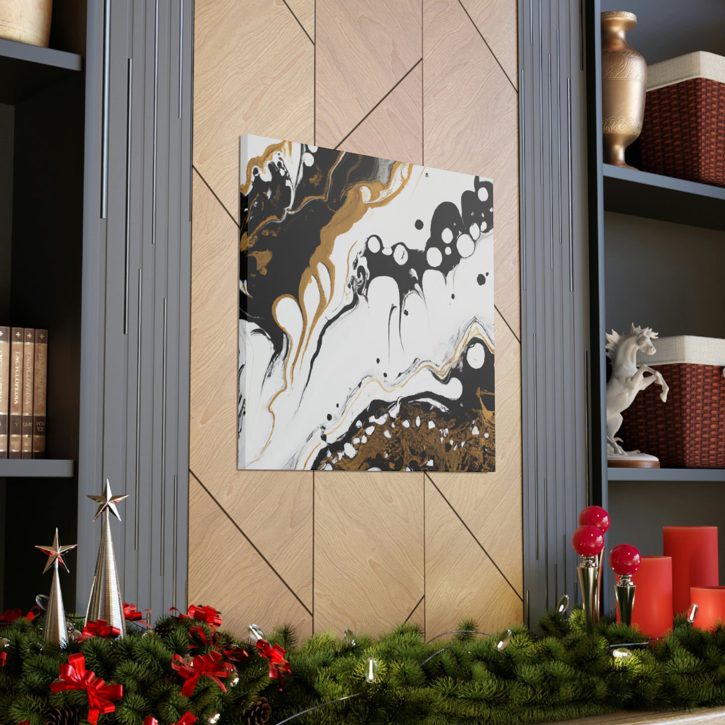 Mystic Gold Wave. - Canvas