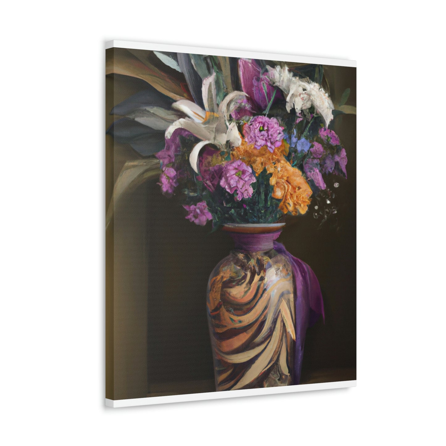 "Floral Fragility Bliss" - Canvas