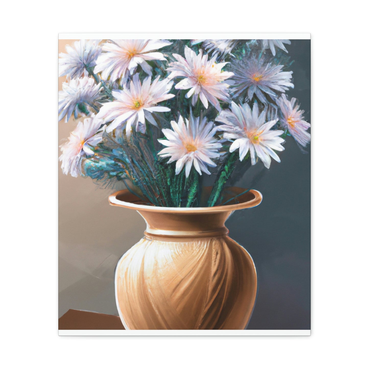 "Flower Vase Delight." - Canvas