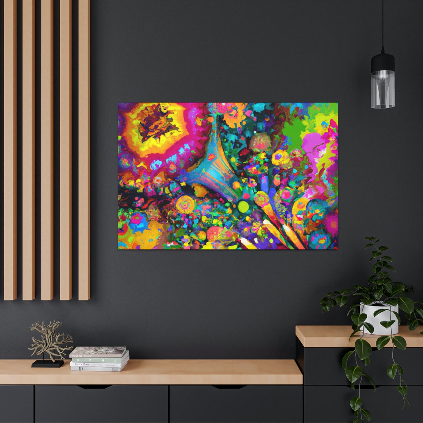"Psychedelic Bloom" - Canvas
