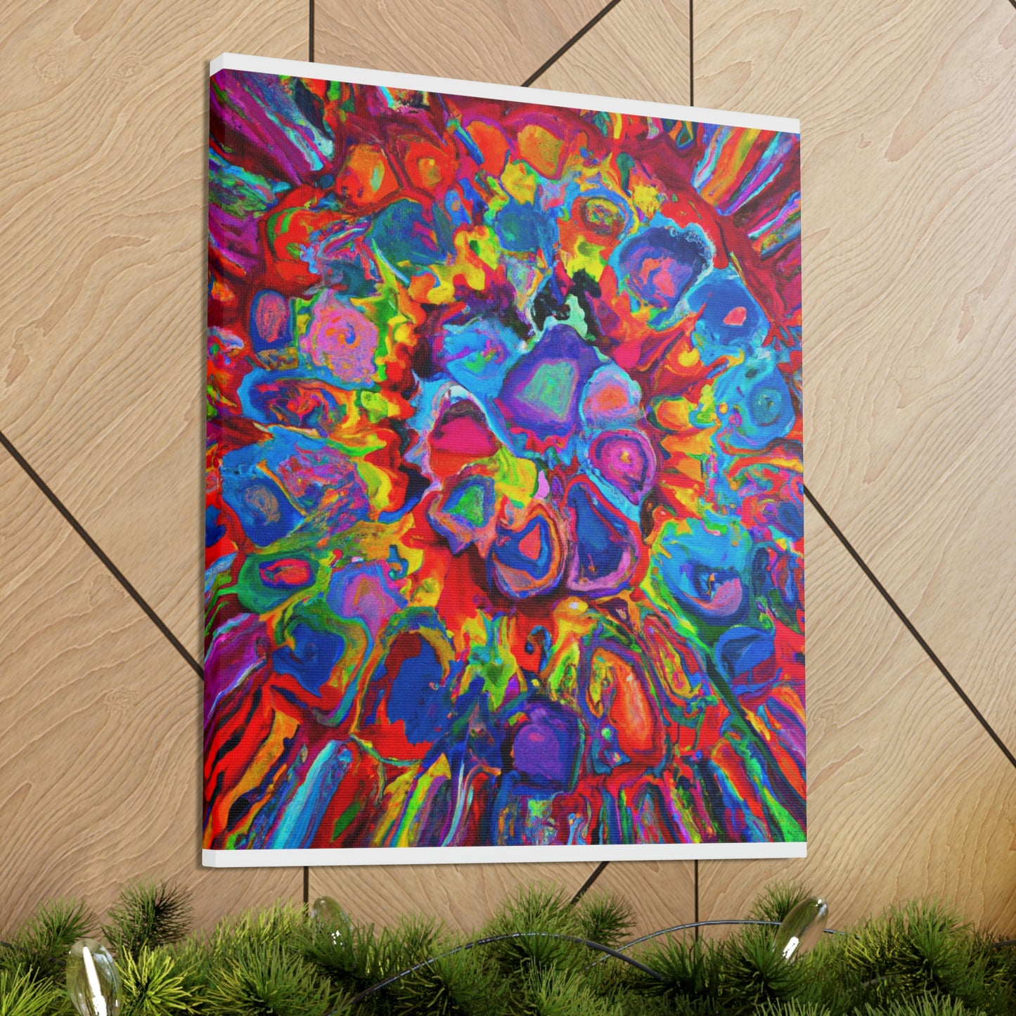 Trippy Floral. - Canvas