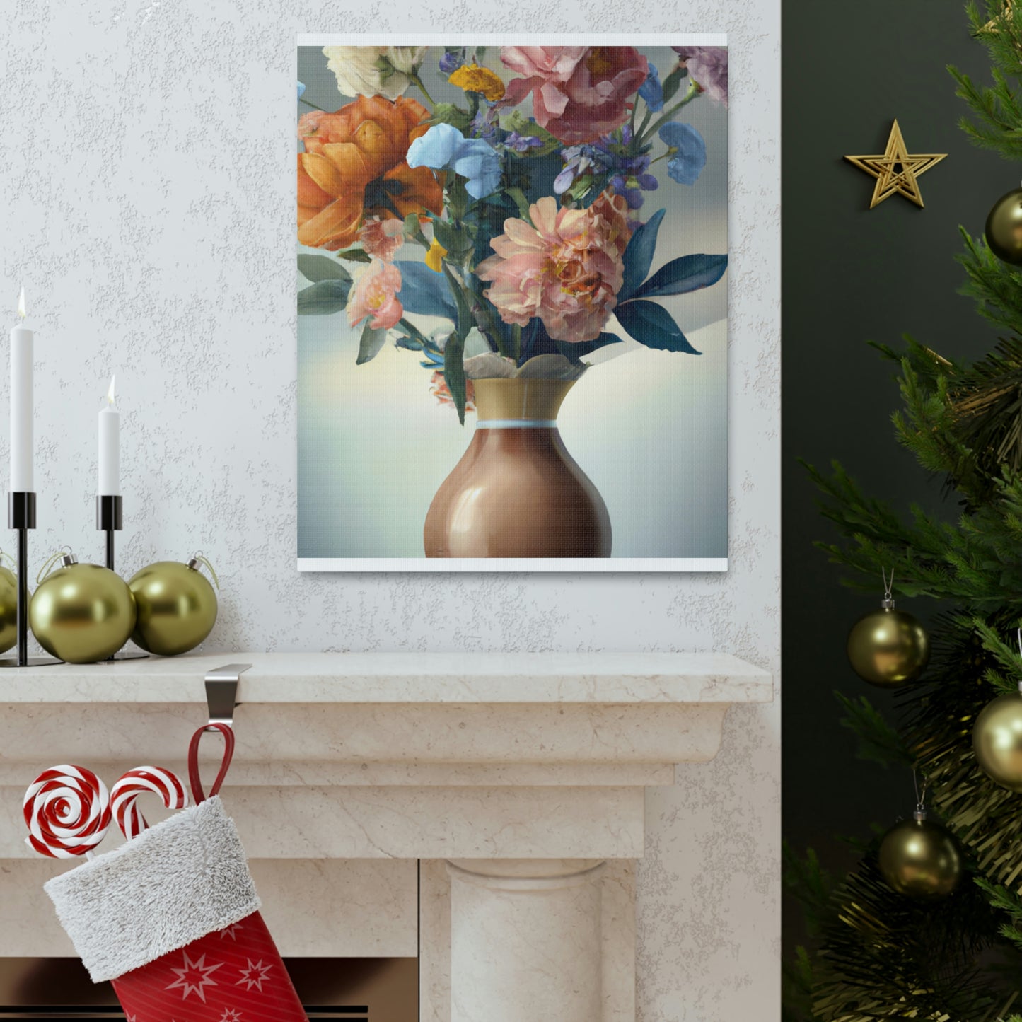 Blooming Floral Splendor. - Canvas