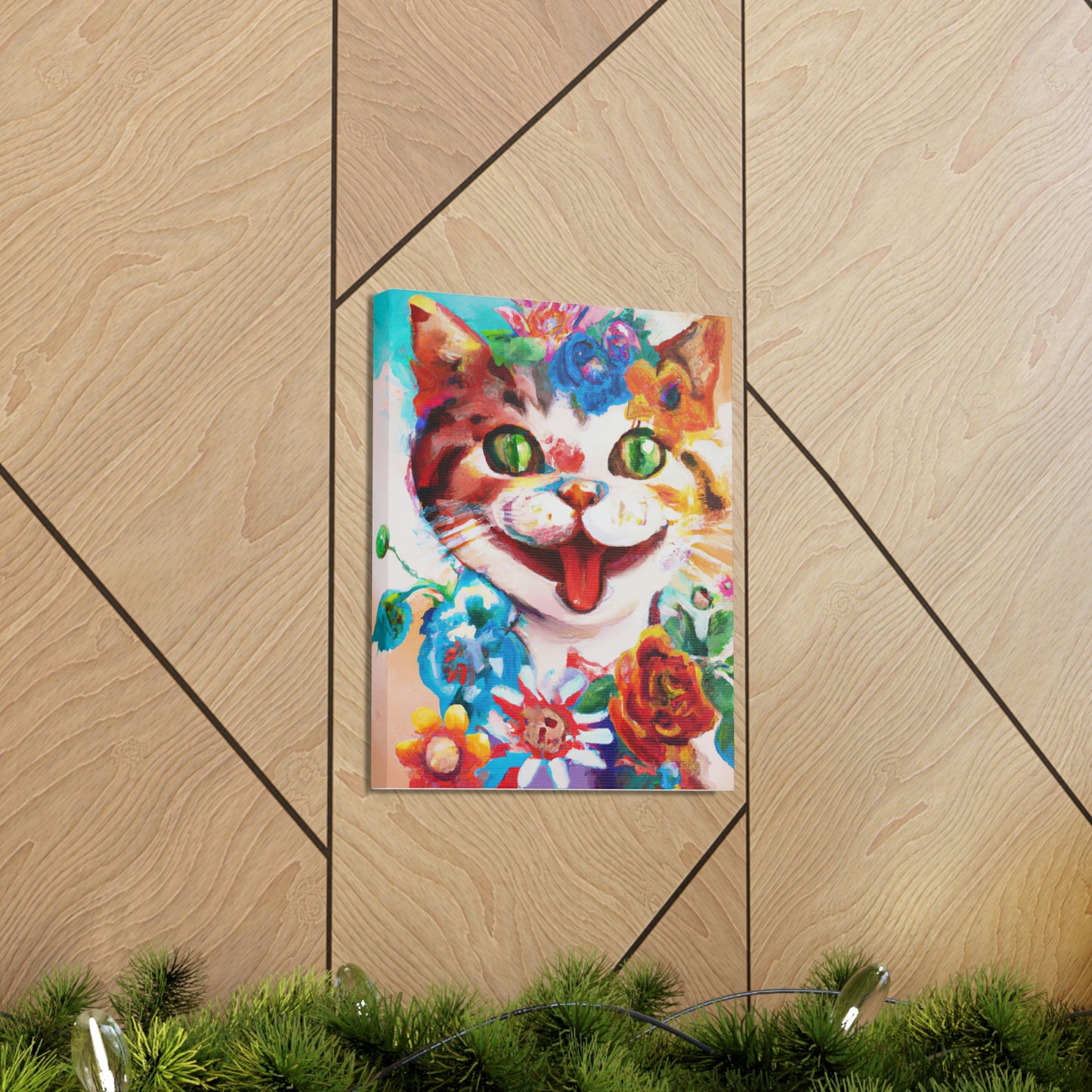 Feline Florals - Canvas
