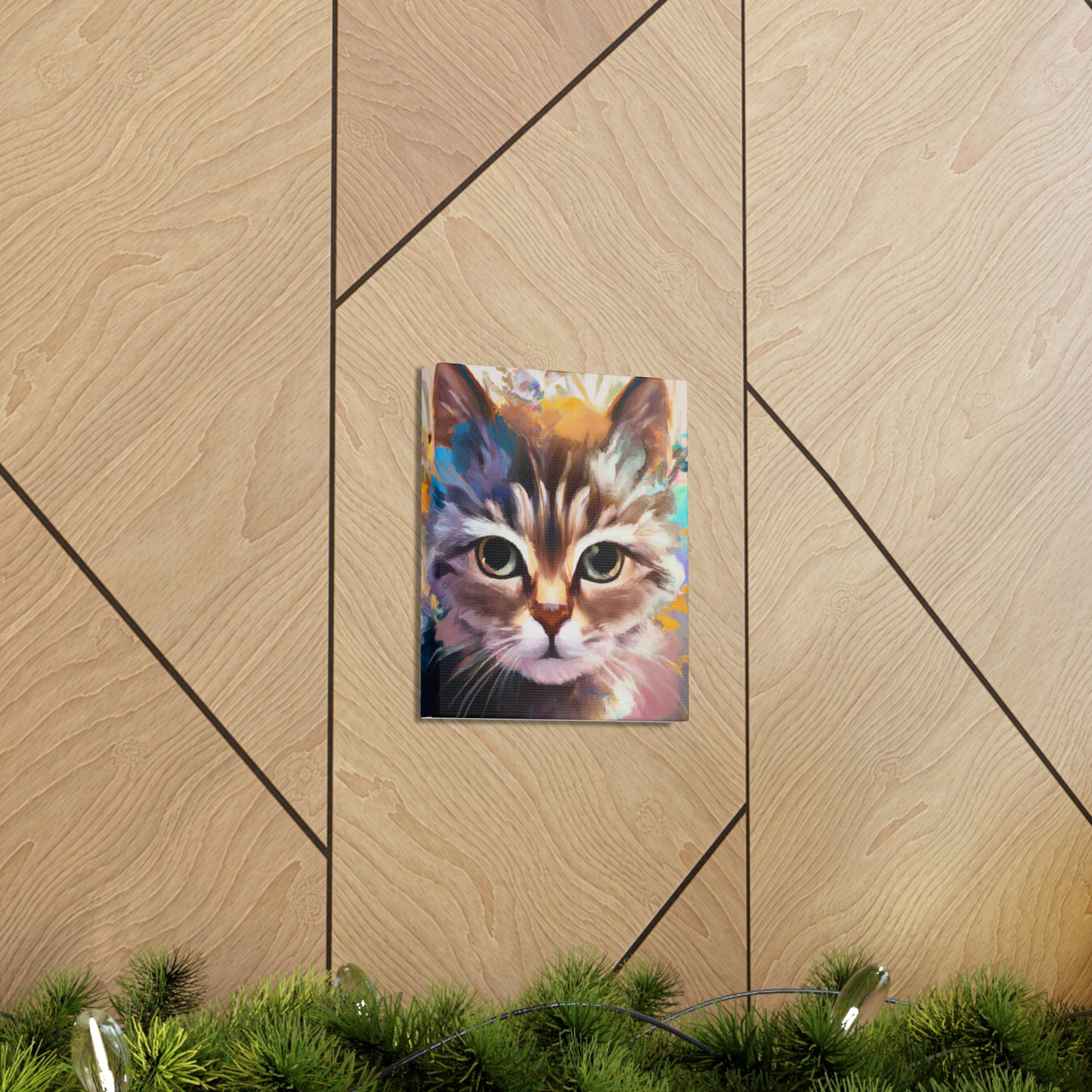 Feline Floral. - Canvas