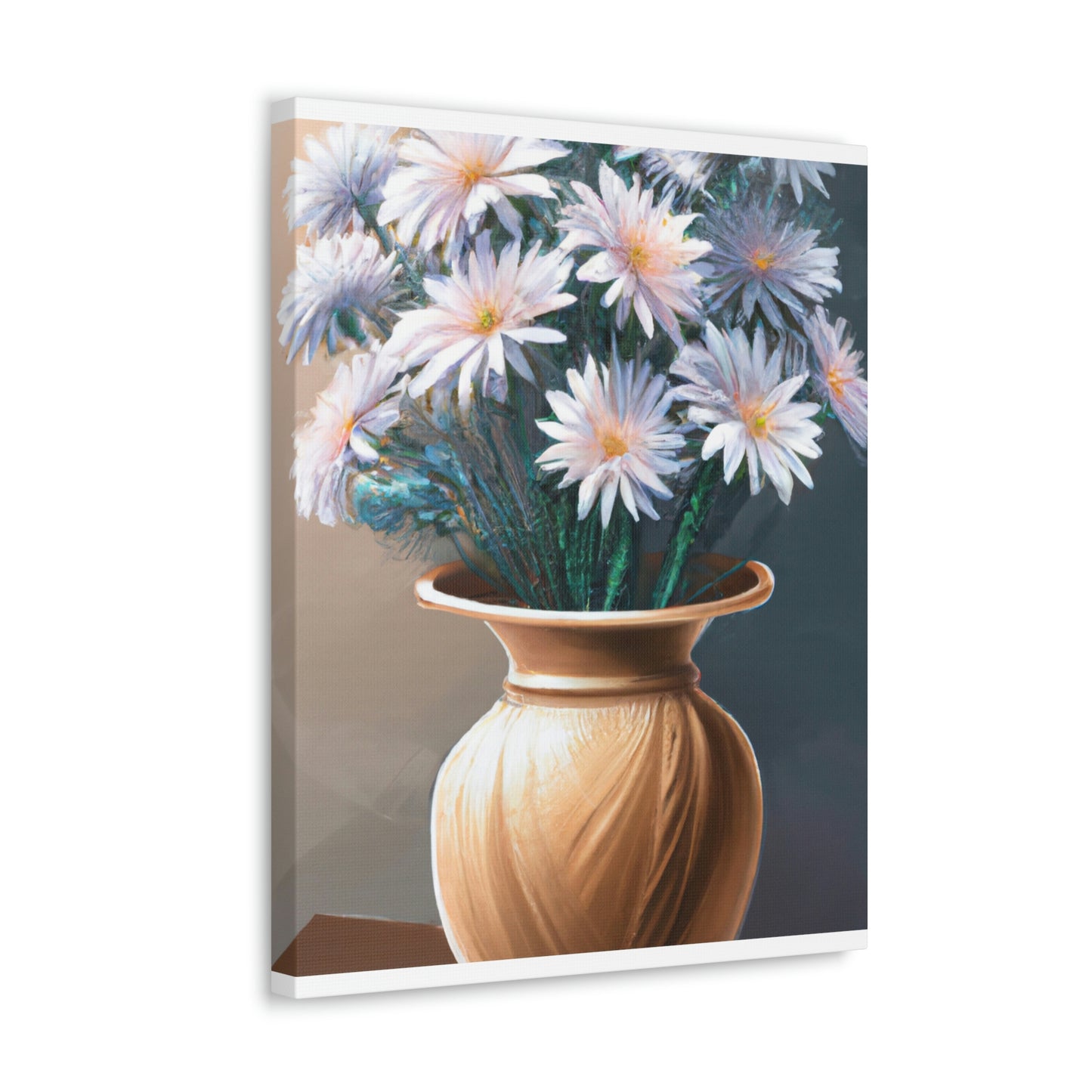 "Flower Vase Delight." - Canvas