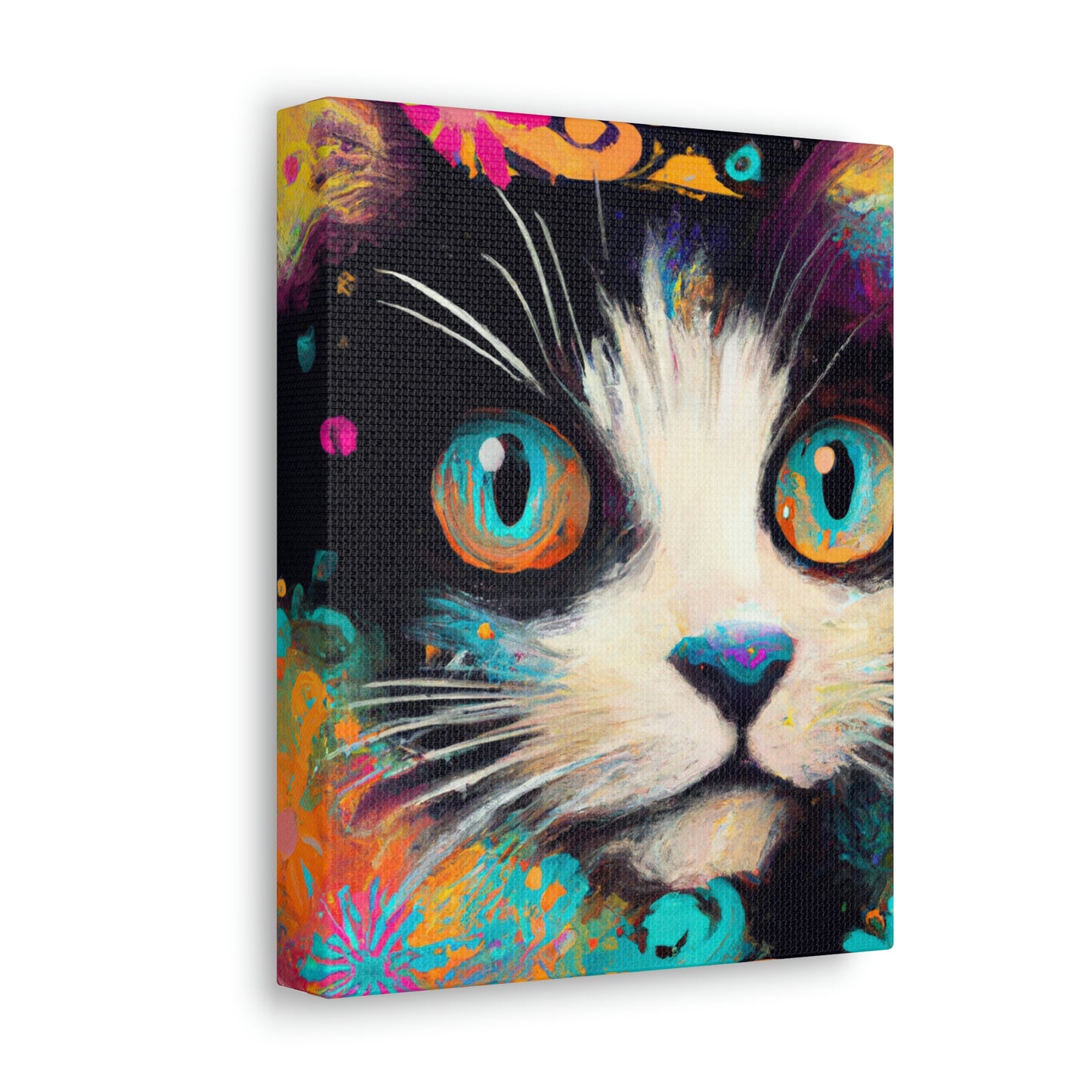 Feline Flourish. - Canvas