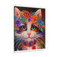 Flower Cat. - Canvas
