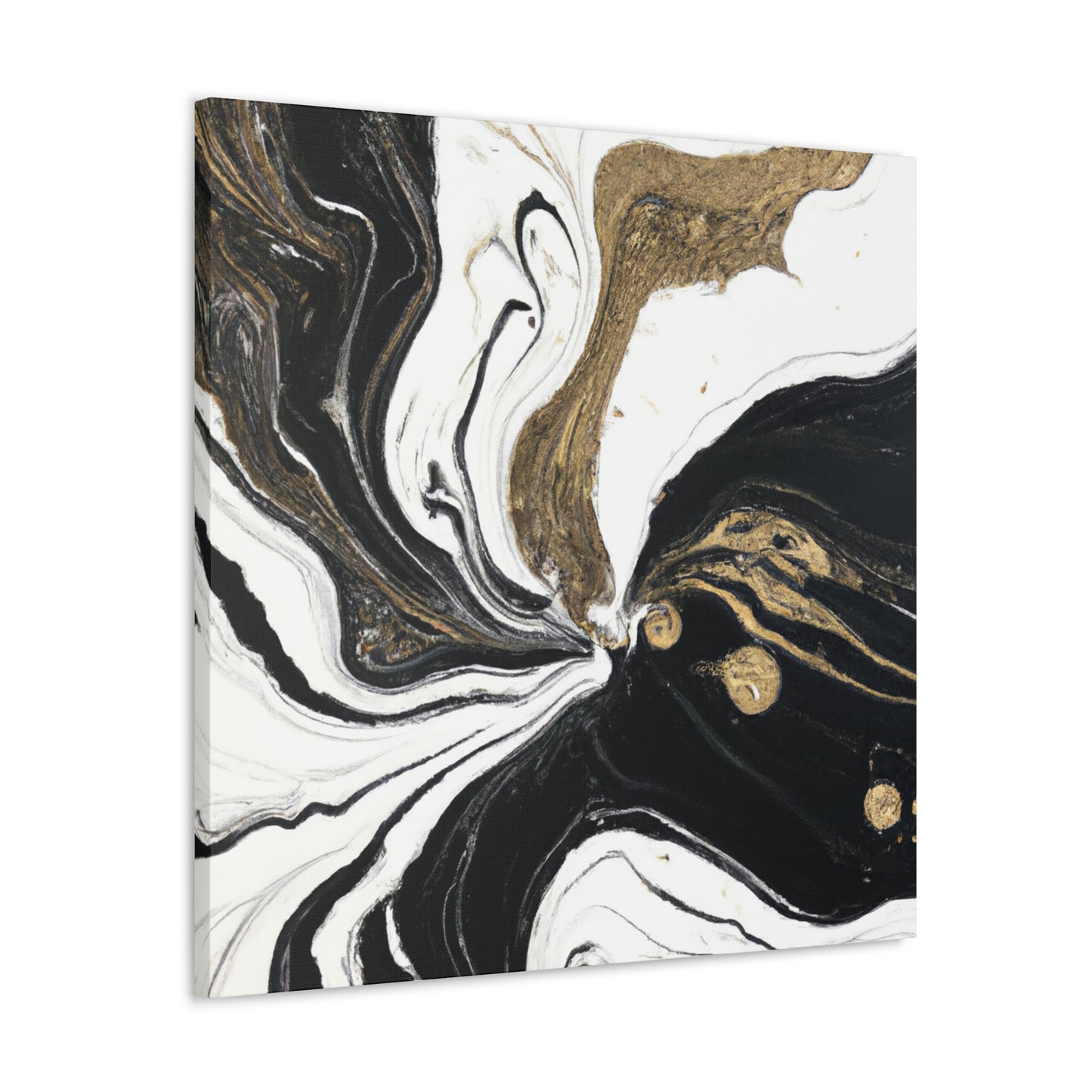 Golden Flux Flow. - Canvas