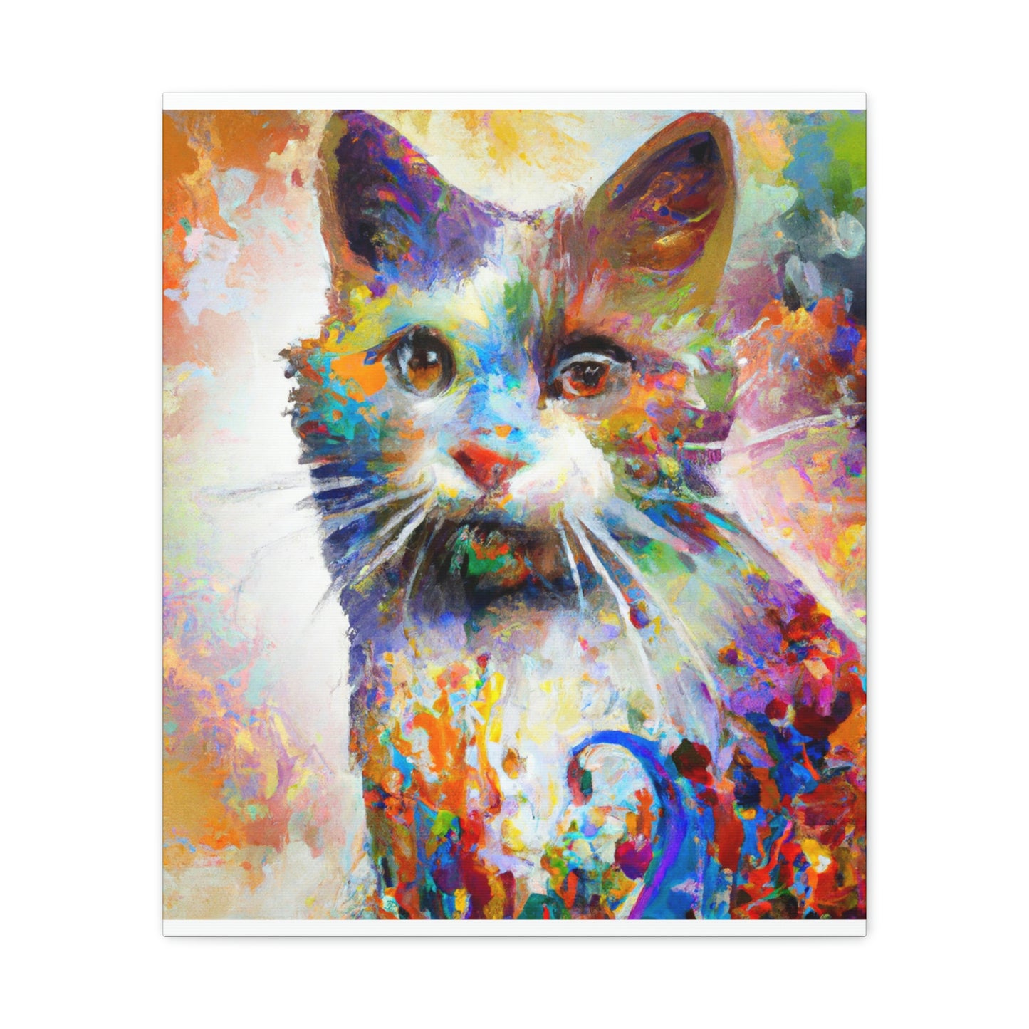 Bloomy Feline! - Canvas