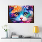 Vibrant Feline. - Canvas