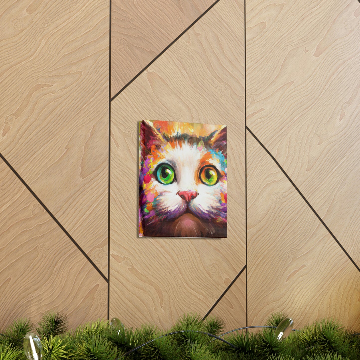 Feline Floral - Canvas