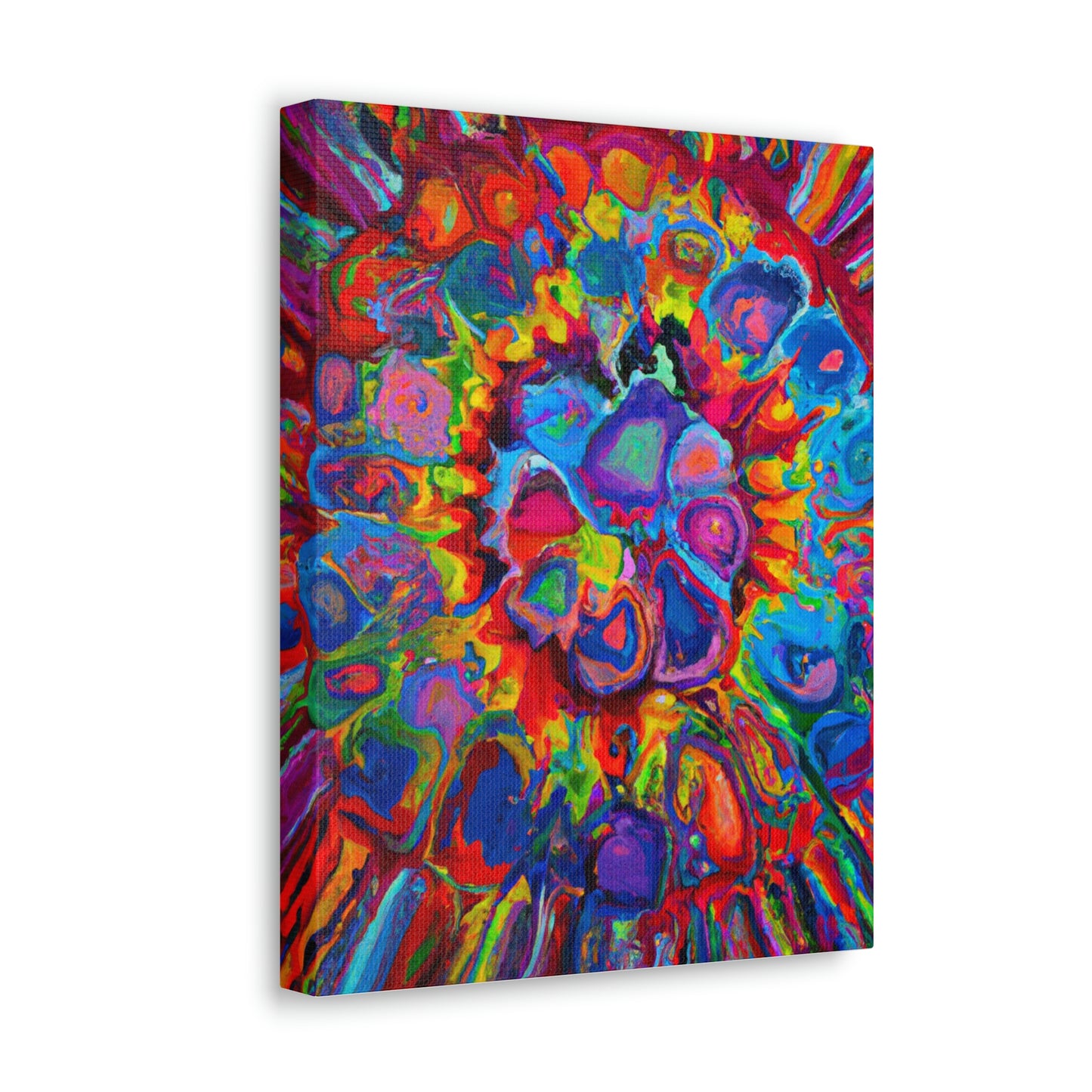 Trippy Floral. - Canvas