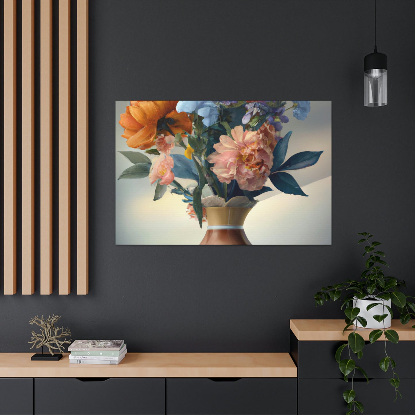 Blooming Floral Splendor. - Canvas