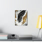 Golden Fluid Fusion - Canvas