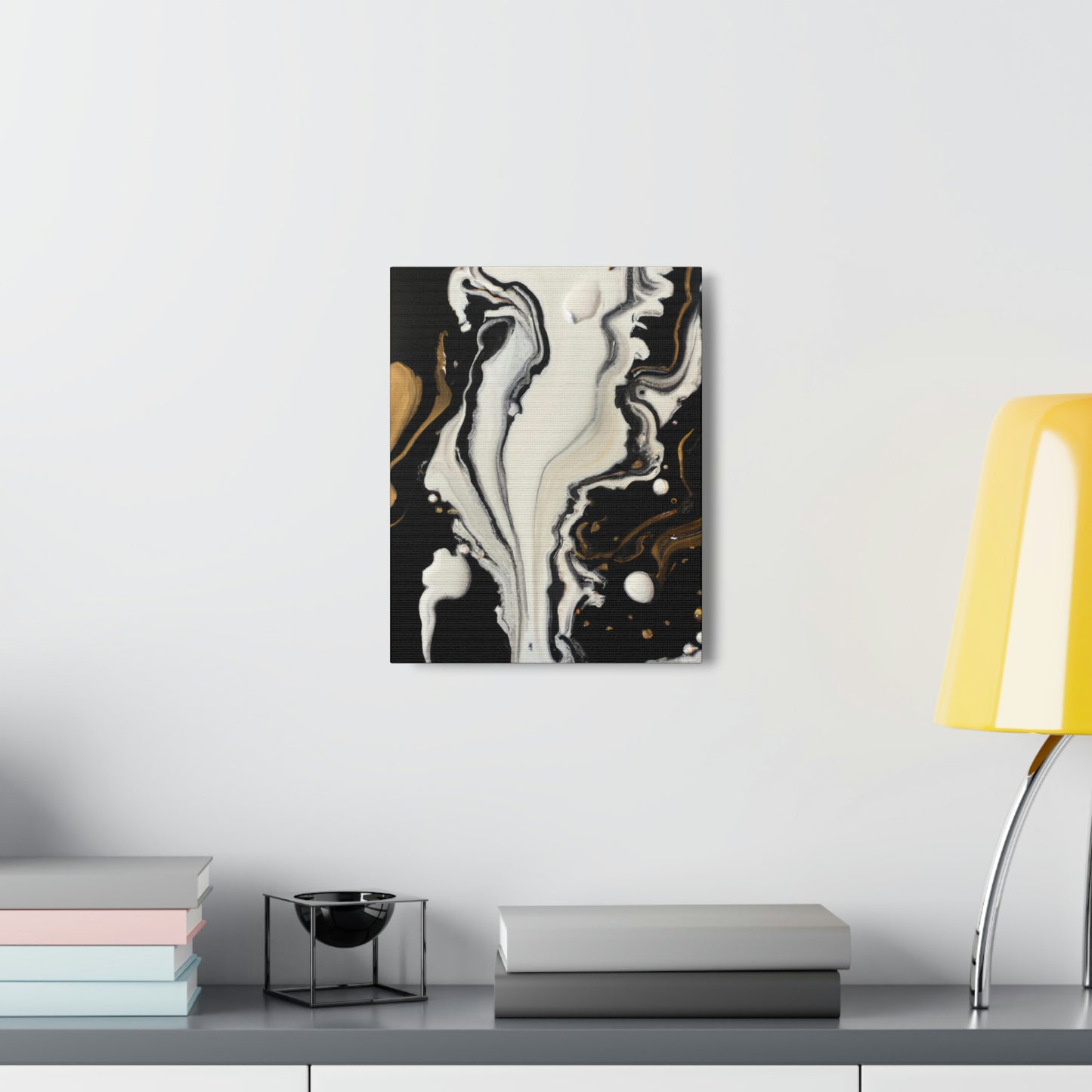 Gold Splash Galaxy. - Canvas