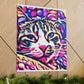 1. Multi-Colored Cat Flux
2. Flowered Digital Mix
3. Flowered Room Cat - Canvas
