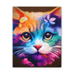 Vibrant Feline. - Canvas
