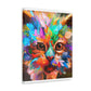"Floral Feline" - Canvas