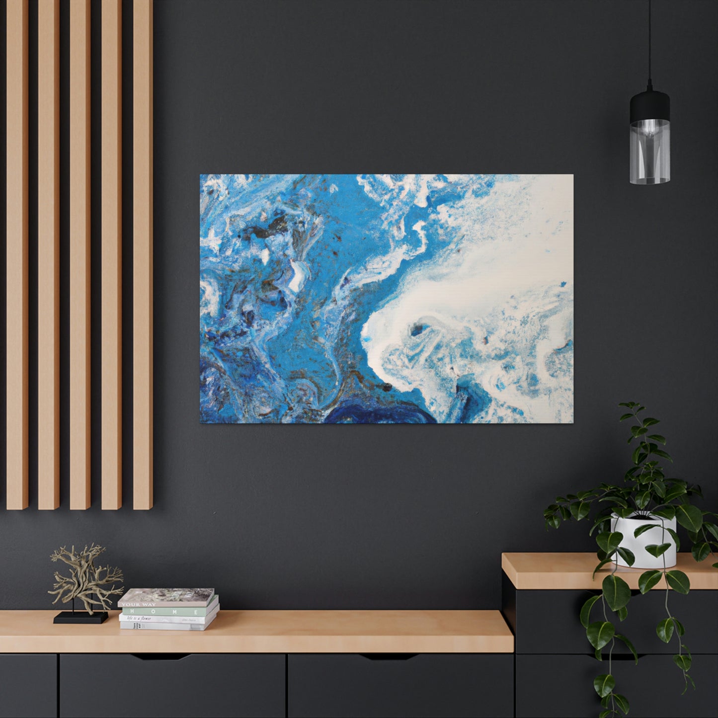 "Blue Spark" - Canvas