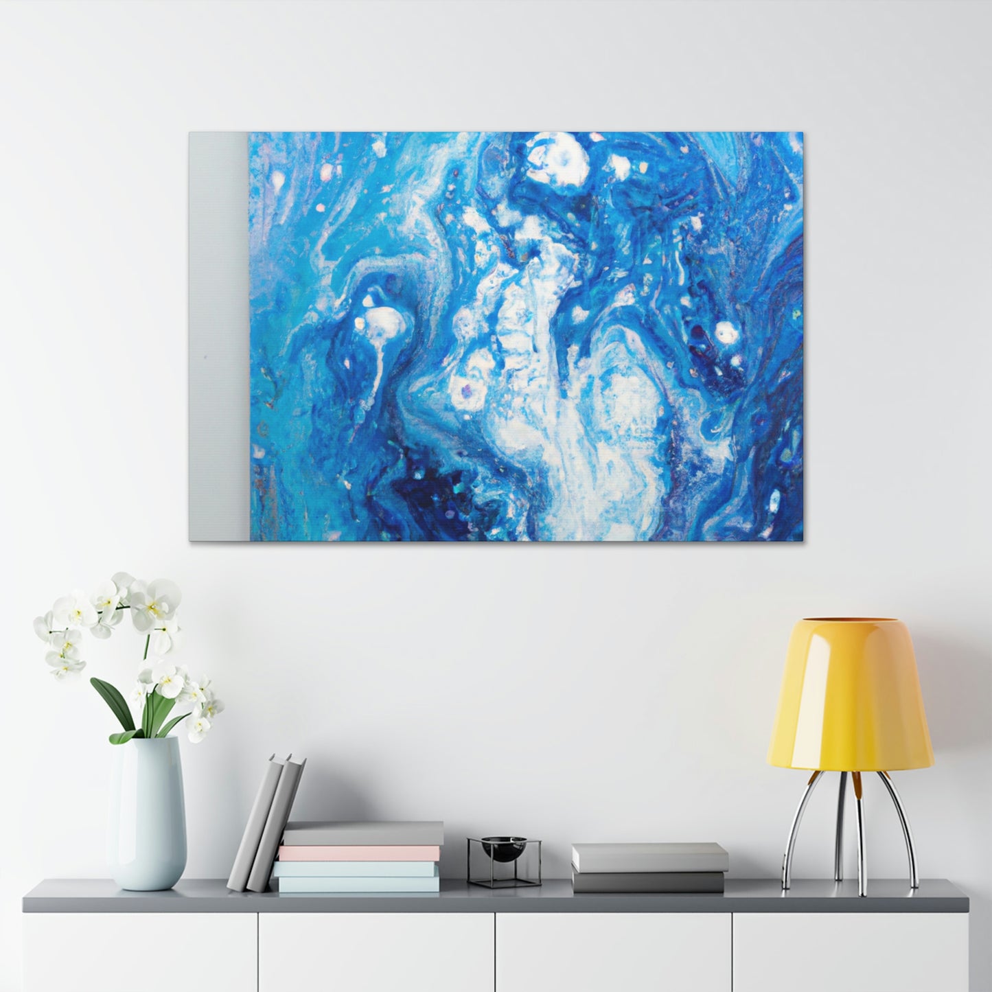Cerulean Flow. - Canvas