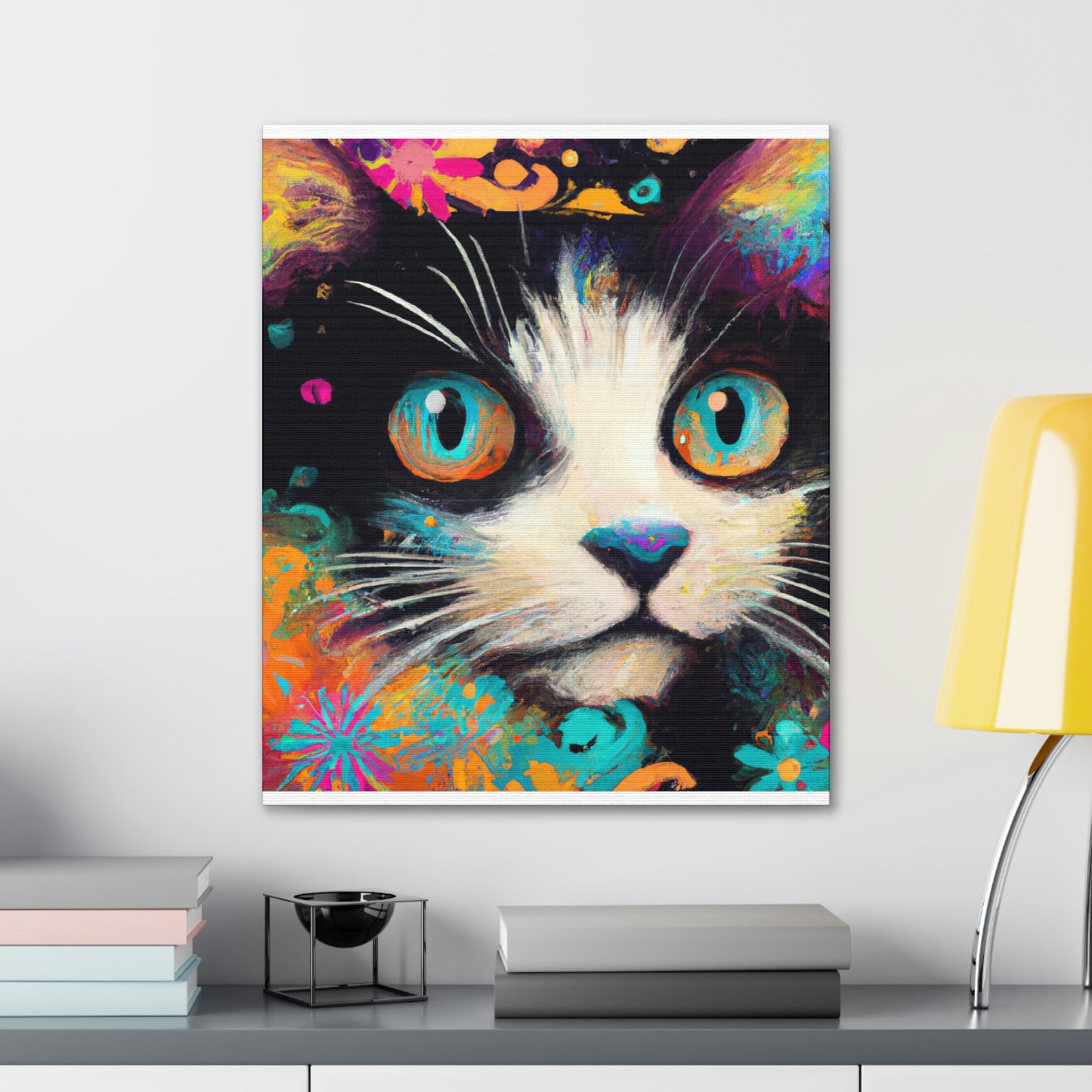 Feline Flourish. - Canvas