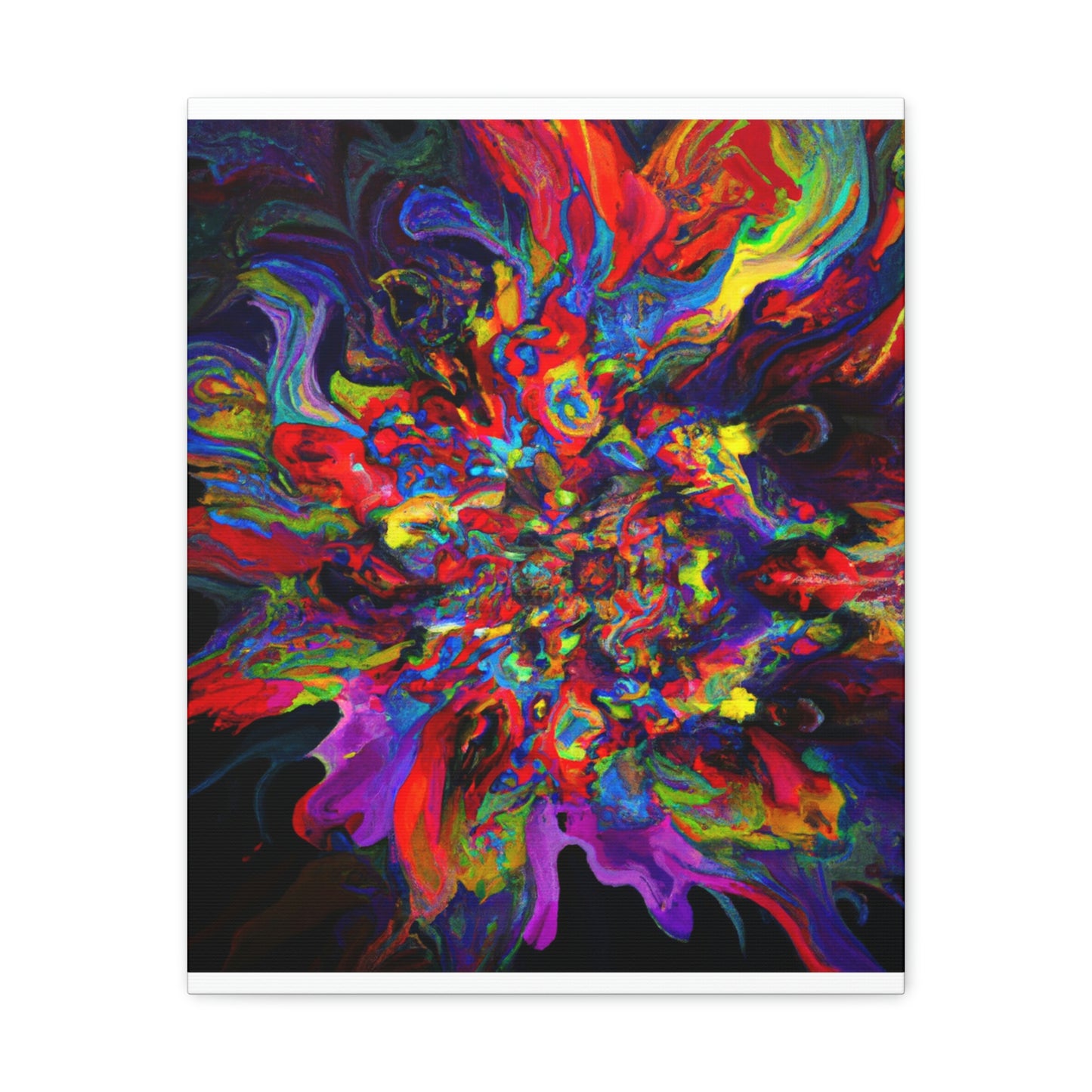 "Trippy Blooms" - Canvas