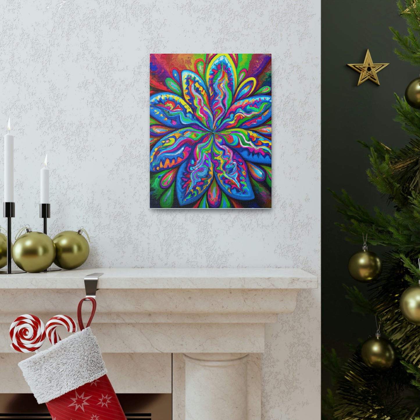 Psychedelic Bloom - Canvas