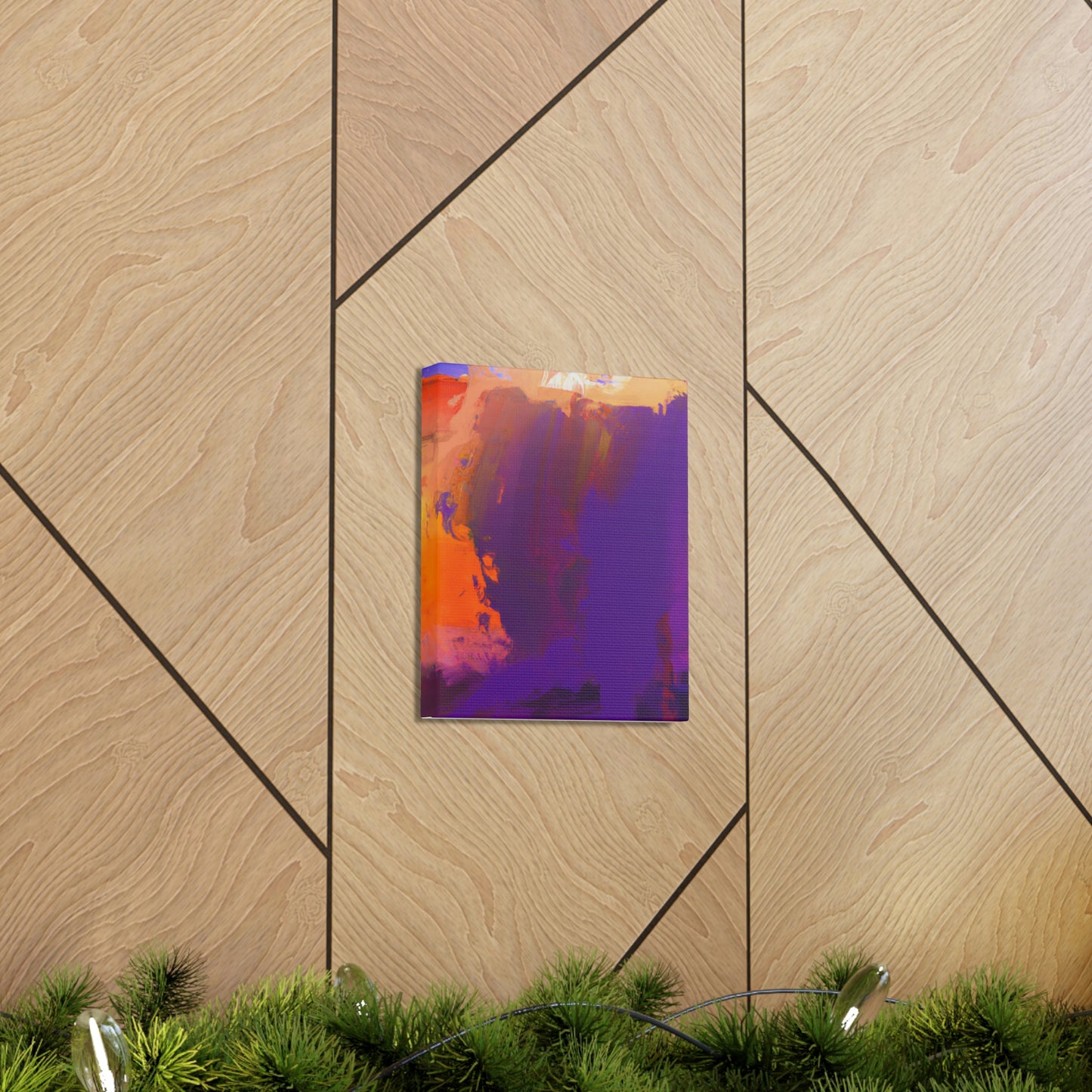 "Brushed Hues" - Canvas