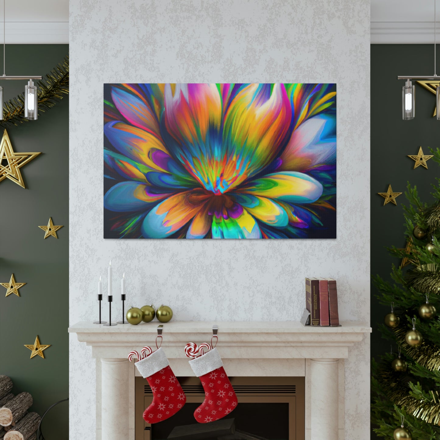 "Psychedelic Bloom" - Canvas