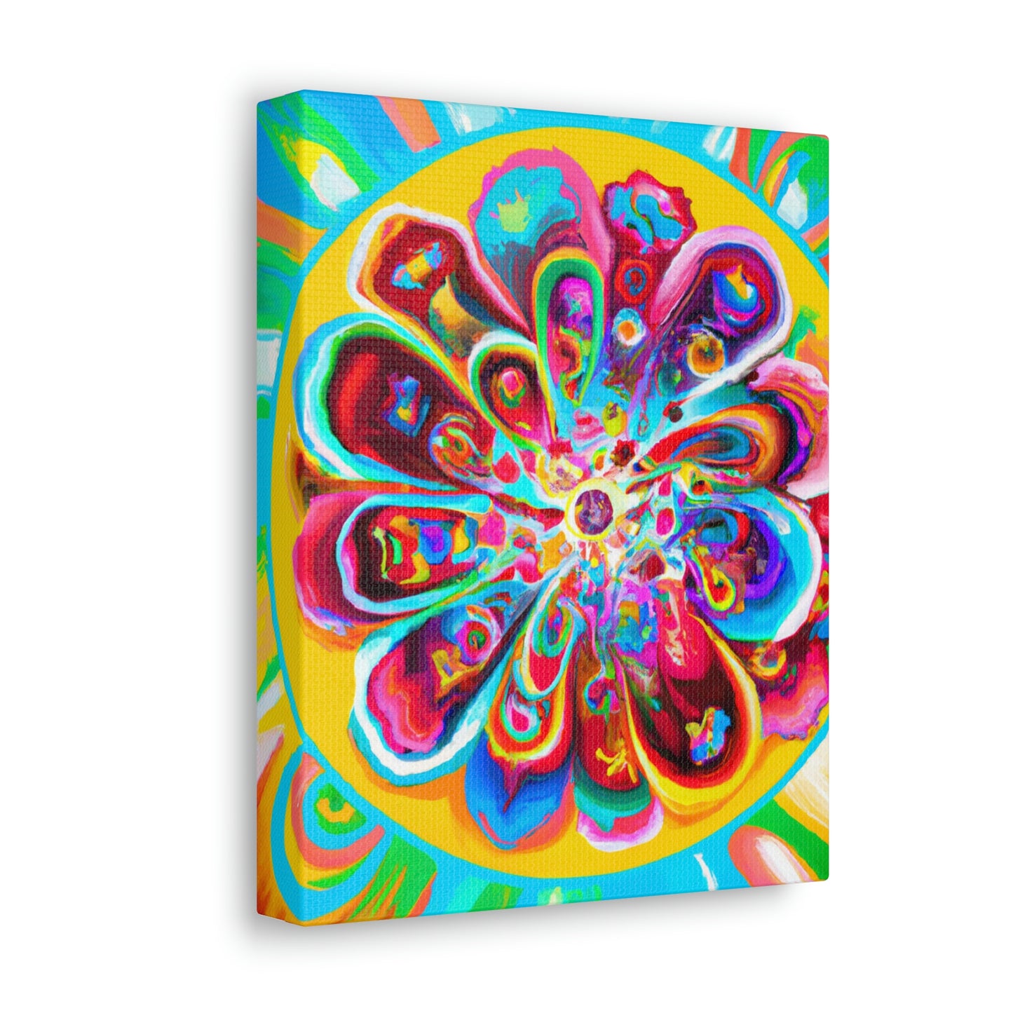 "Psychedelic Bloom" - Canvas
