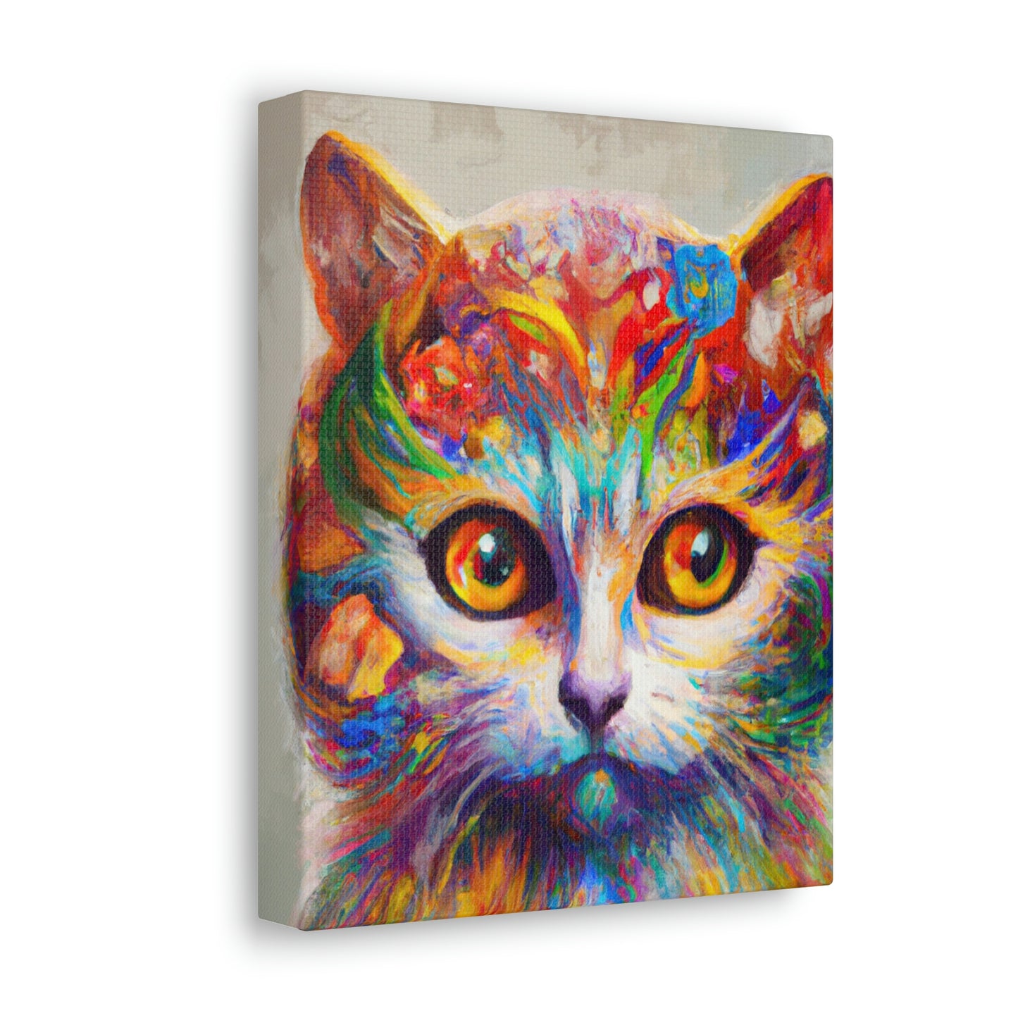"Feline Bloom" - Canvas