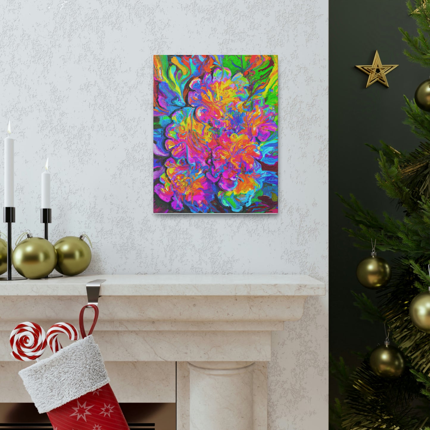 Vivid Blooms. - Canvas