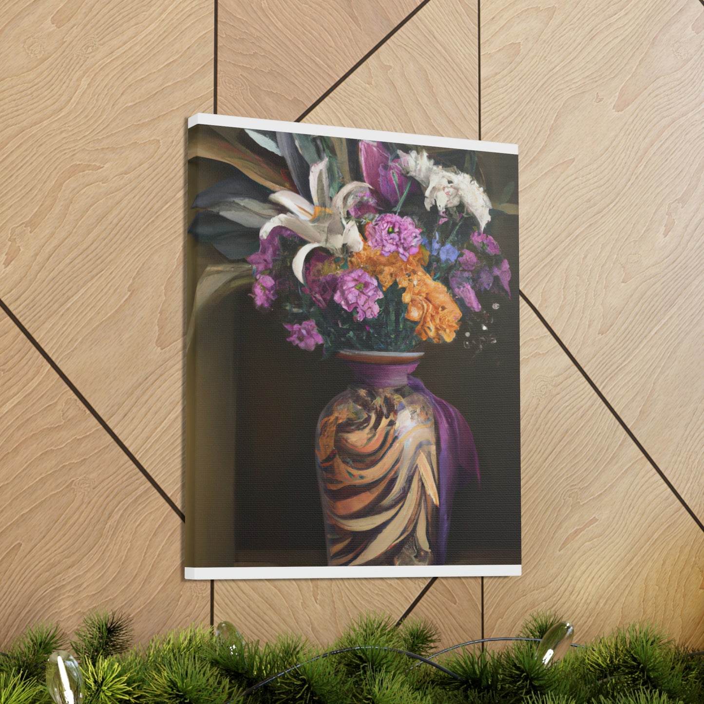 "Floral Fragility Bliss" - Canvas