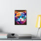 Vibrant Feline. - Canvas