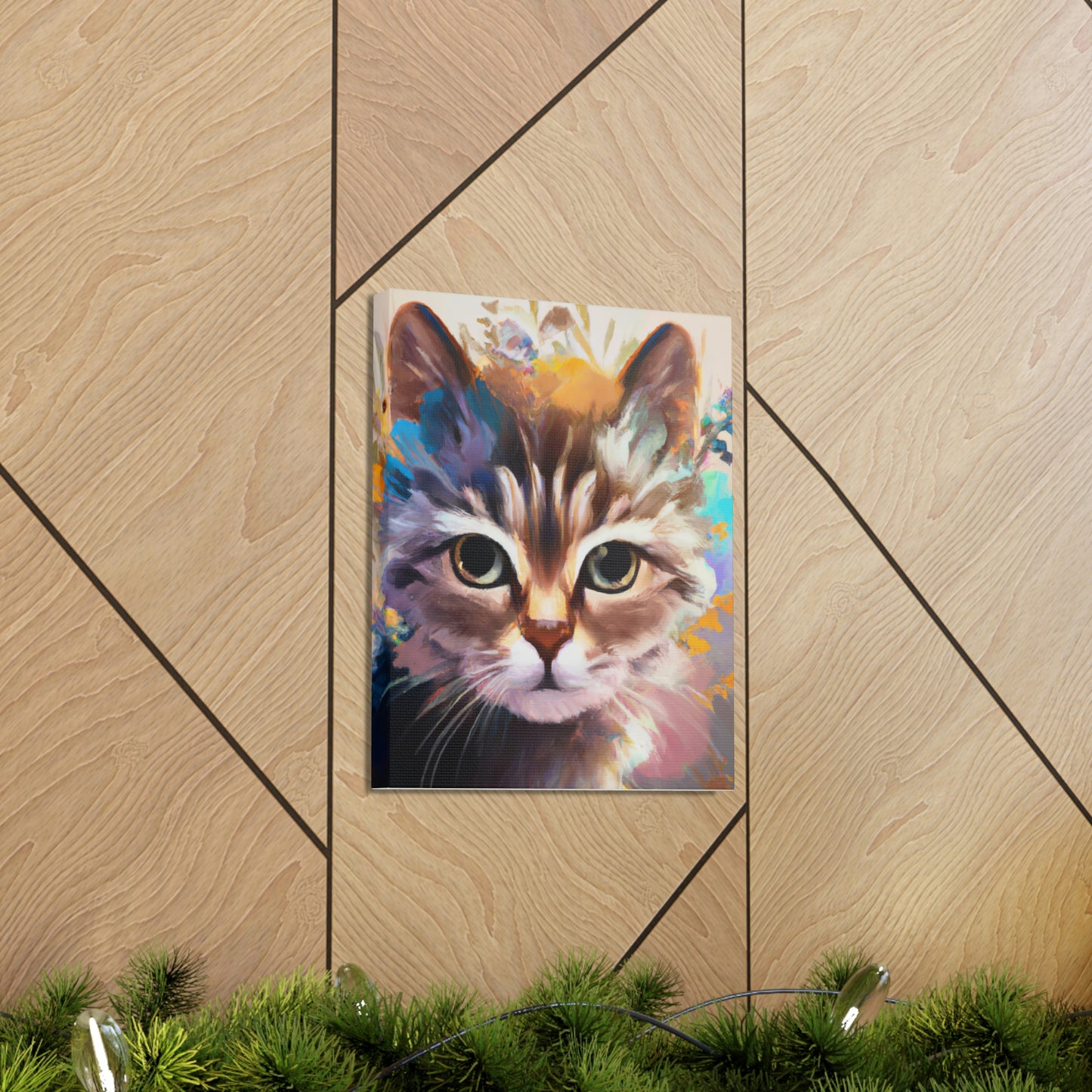Feline Floral. - Canvas