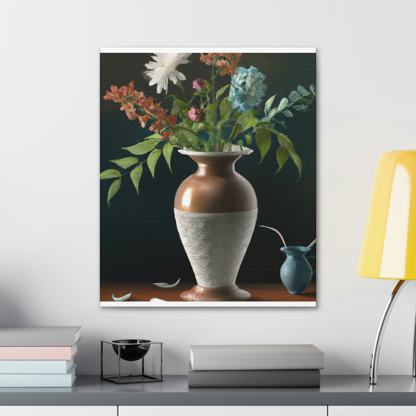 Fuschia Floral Finesse - Canvas