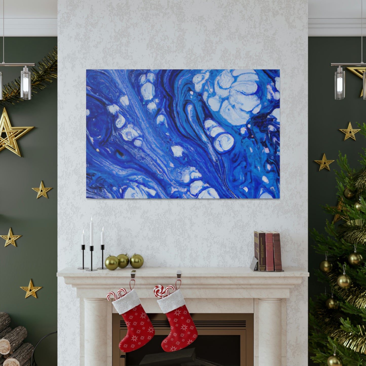 Blue Oasis. - Canvas