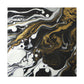 Neon Shadow Pour. - Canvas