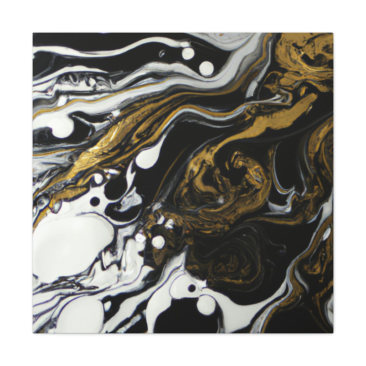Neon Shadow Pour. - Canvas