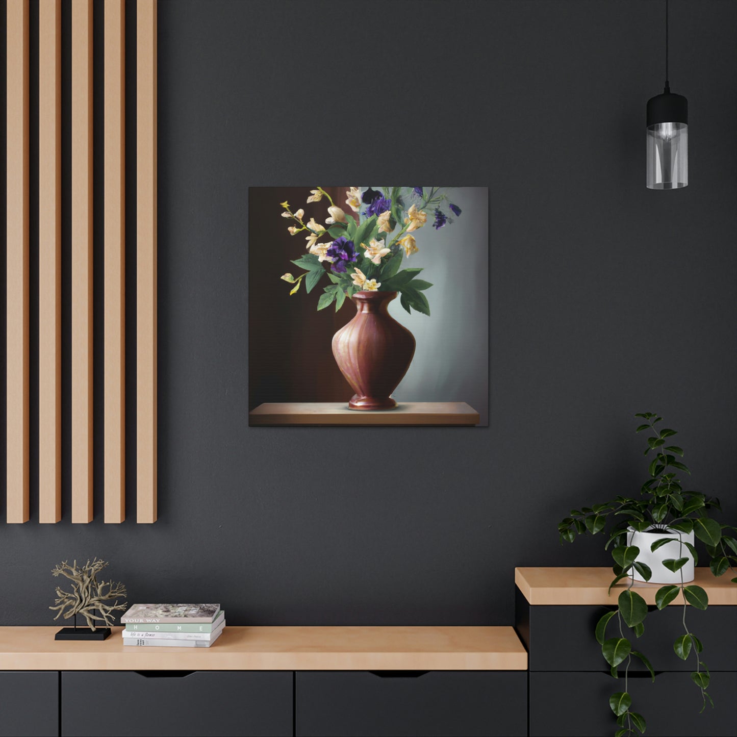 "Intricate Floral Weave." - Canvas