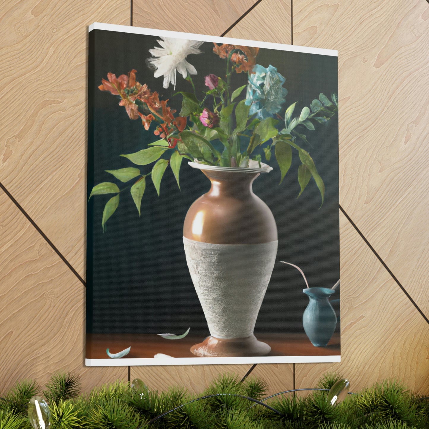 Fuschia Floral Finesse - Canvas