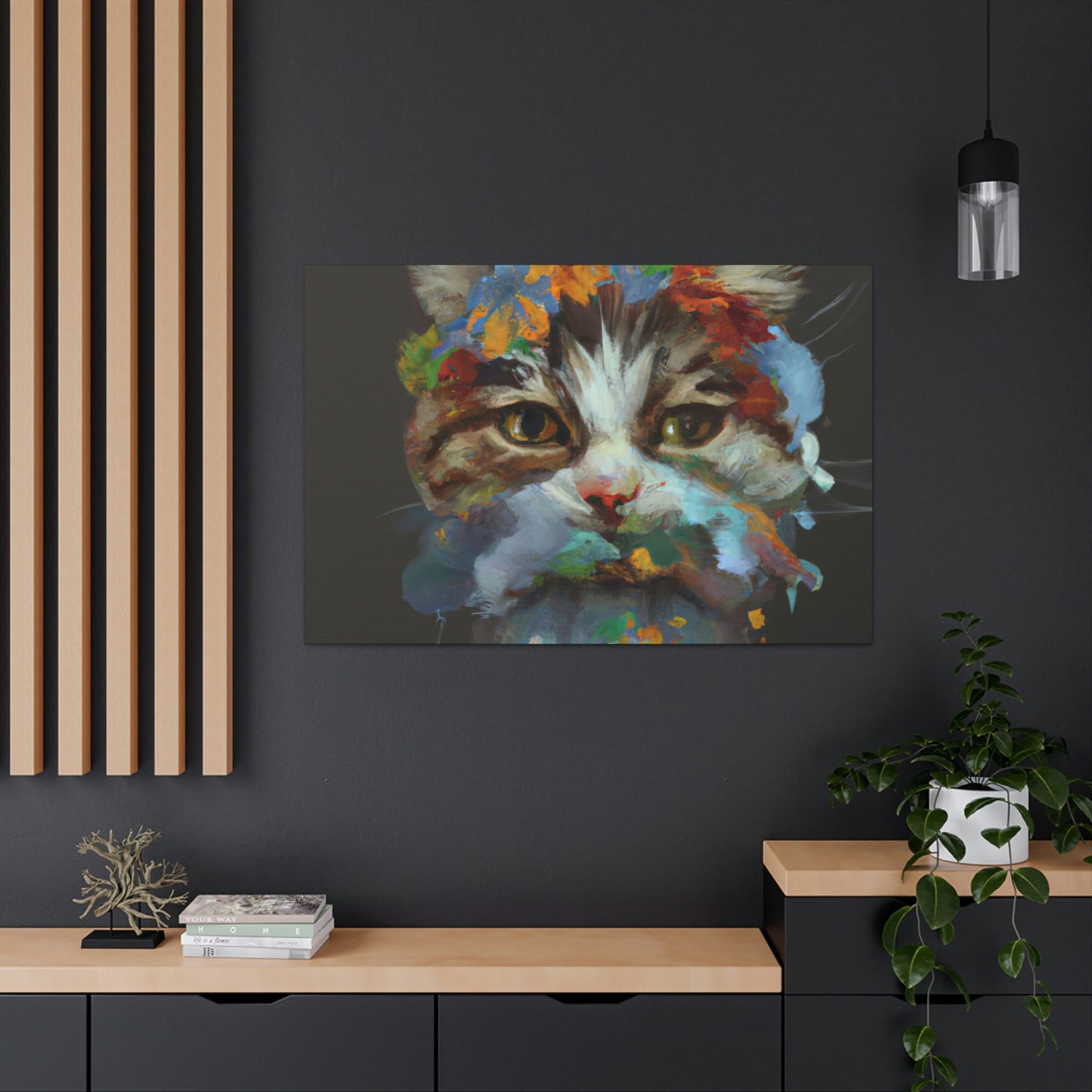 Daisycat. - Canvas