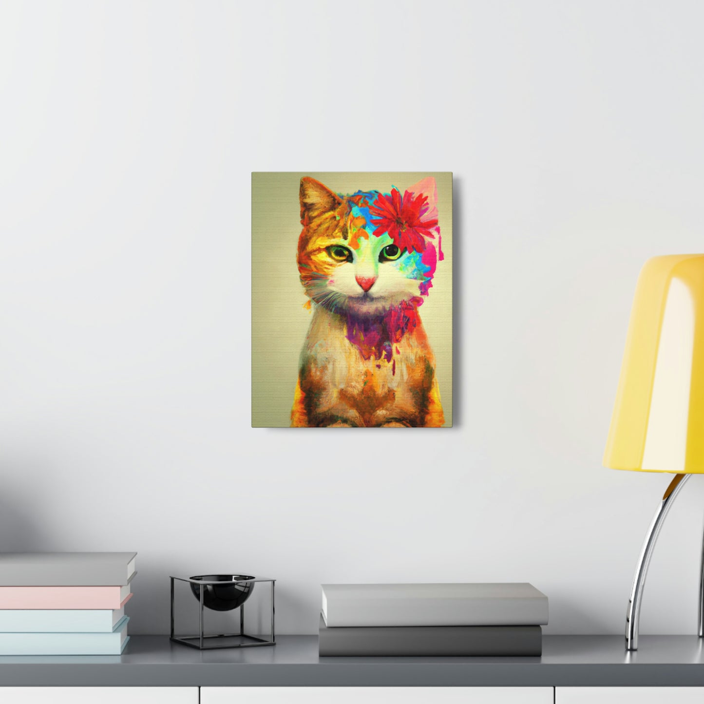 Flower Cat - Canvas