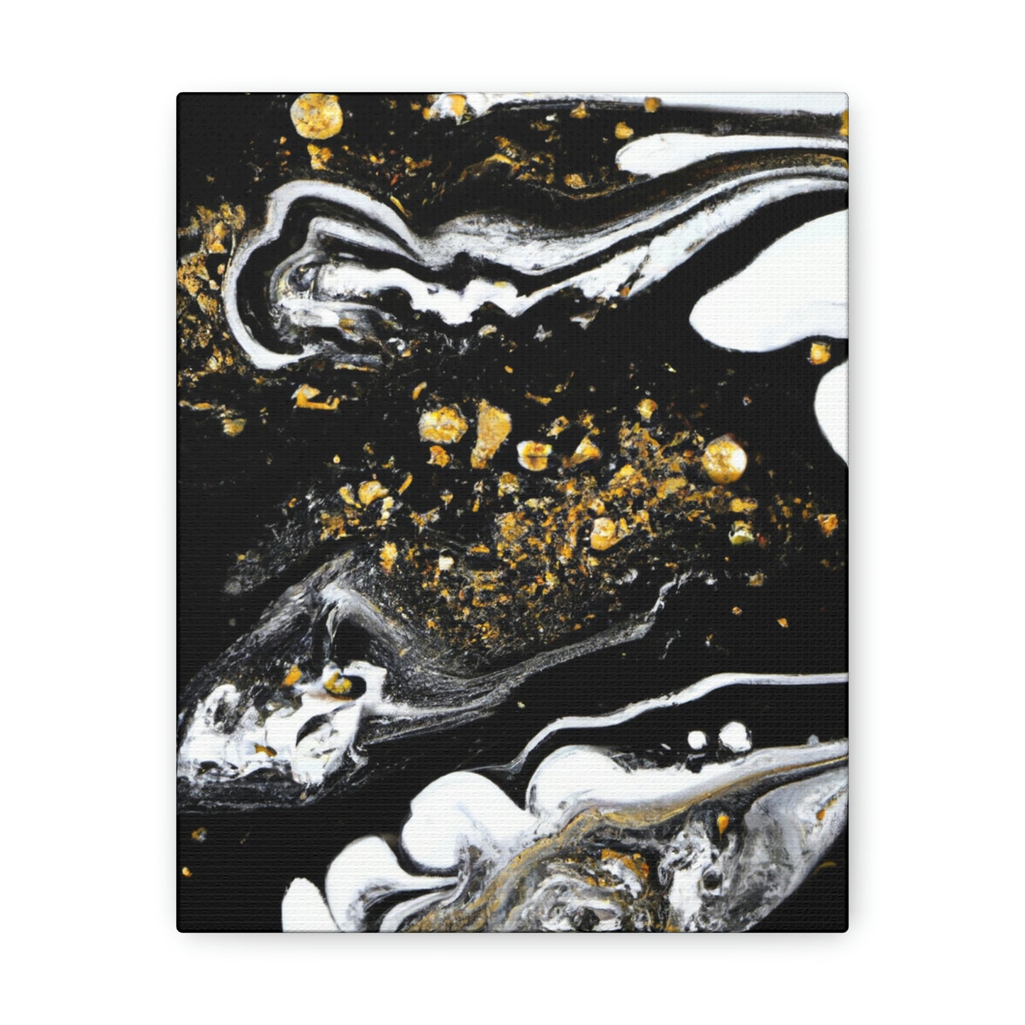 Golden Flow Fusion - Canvas