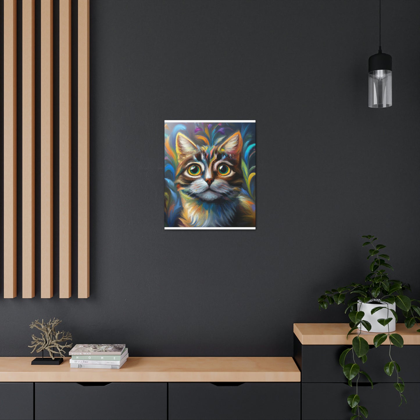Rainbow Whiskers. - Canvas