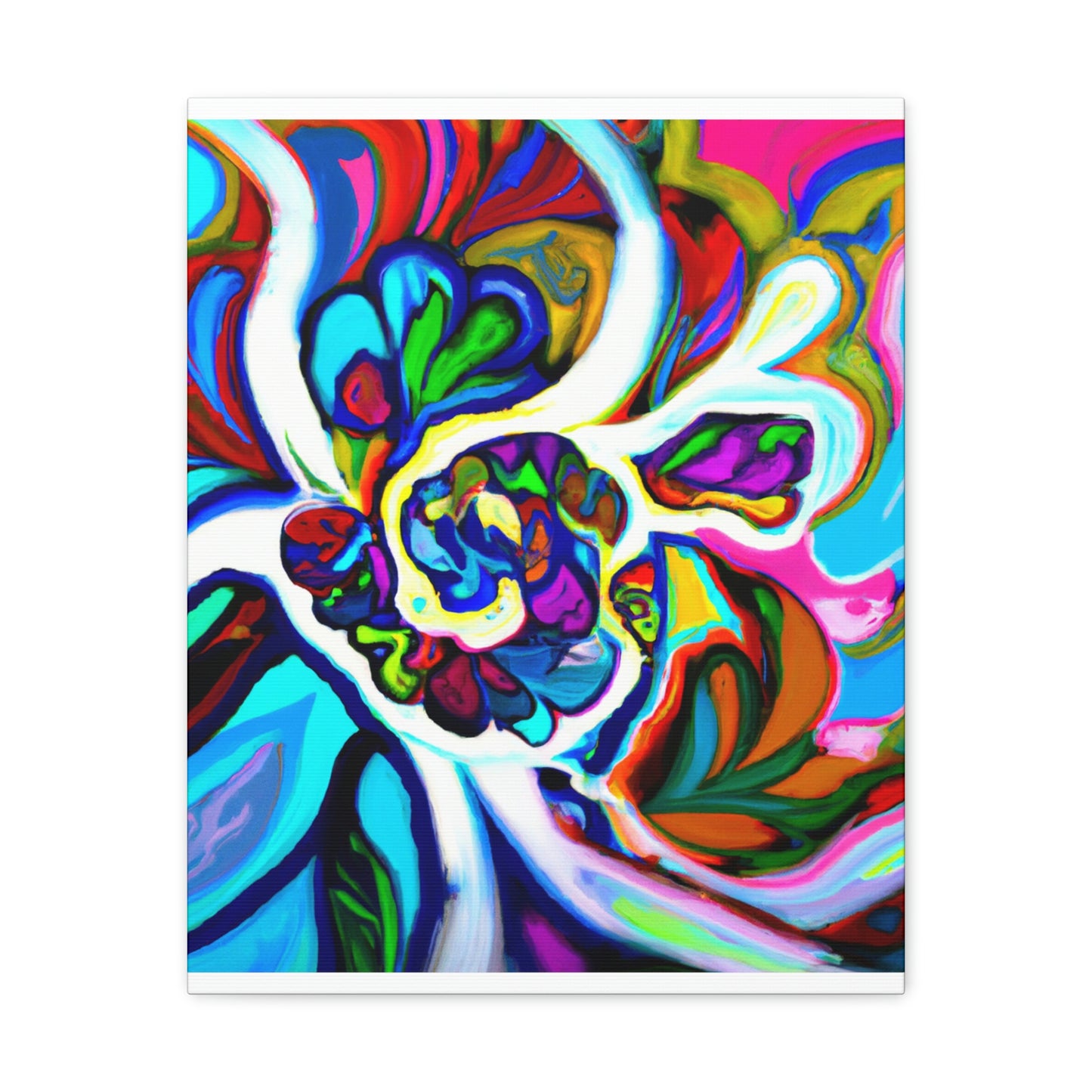 Psychedelic Bloom. - Canvas