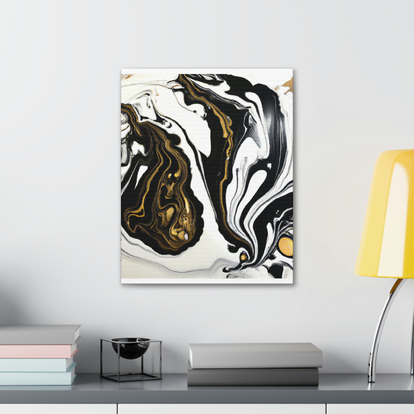 Ebony Gilded Flux - Canvas